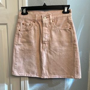 Light Pink denim Levi skirt